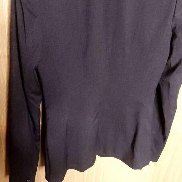 Tahari Womens Blue Snap Front Blazer 2 - Picture 4 of 8